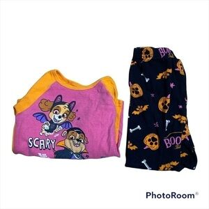 Paw Patrol 3T Glow in the Dark Pajama Set Girls Toddler